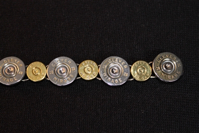 28 Guage and 45 Cal Gold and Silver Bracelet